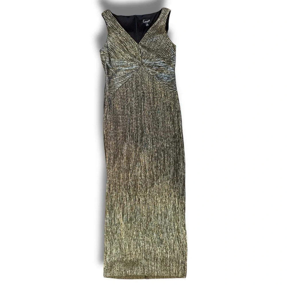 NWT Connected Apparel Sleeveless Metallic Maxi Dress - Picture 5 of 15